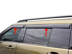 Дефлекторы окон Hyundai Santa Fe V (MX5; 24-) - Hawk (с хромом, 4 шт)