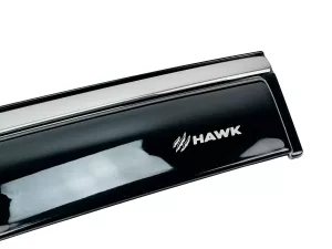 Дефлектори вікон Hyundai Santa Fe V (MX5; 24-) - Hawk (з хромом, 4 шт) 3