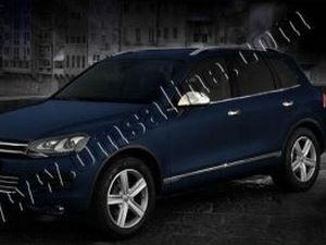 Хром нижние молдинги стёкол VW Touareg II (11-18) 2