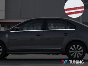 Хром нижние молдинги стёкол VW Jetta A6 (2011-2018) 1 1