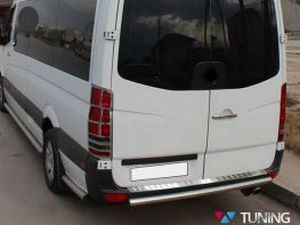 Накладка на бампер VW Crafter II (17-) - OMSA 4