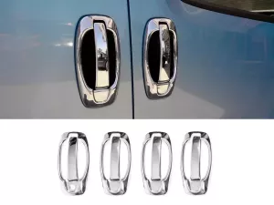 Хром накладки на ручки Fiat Doblo II (10-22) - 8 шт