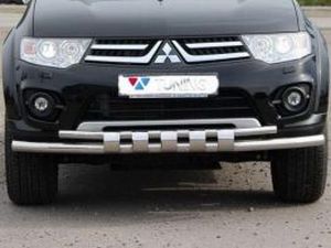 Захист передній Mitsubishi L200 IV (06-15) - труба подвійна