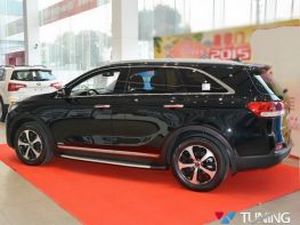 Пороги боковые KIA Sorento III (2015+) - BMW стиль 4 4