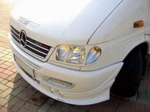 Накладка на передний бампер MERCEDES Sprinter CDI - Mel 3