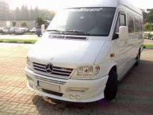 Накладка на передний бампер MERCEDES Sprinter CDI - Mel 4