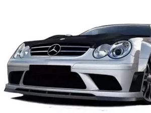 Спліттер бампера Black Mercedes CLK W209 (02-09) 1