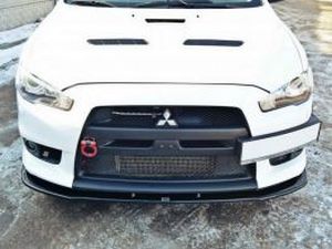 Сплиттер передний Mitsubishi Lancer Evo X (07-15) 3
