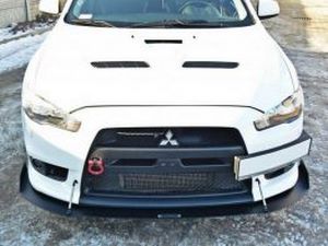 Сплиттер передний Mitsubishi Lancer Evo X (07-15) - Racing 3