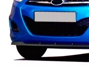 Сплиттер передний Hyundai i10 I (10-13) 2