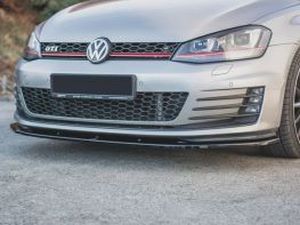 Спліттер передній VW Golf 7 VII GTI (13-16) - v.1 з ребрами 4