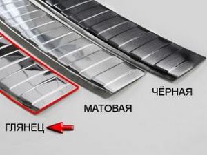 Накладка на задний бампер VW Sharan II (7N; 10-/15-) - Avisa (зеркальная) 7