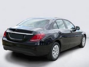 Накладка на задній бампер Mercedes C W205 (14-21) Sedan - Avisa (сталева) 6