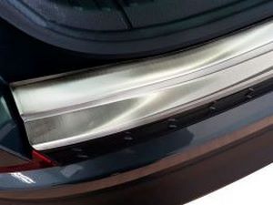 Накладка на задний бампер Skoda Kodiaq I (17-23) - Avisa (стальная) 2