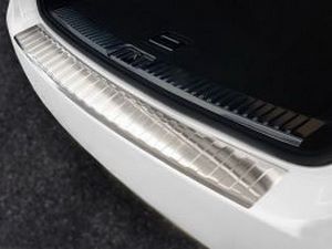 Накладка на задний бампер Porsche Cayenne II (11-14) - стальная 3