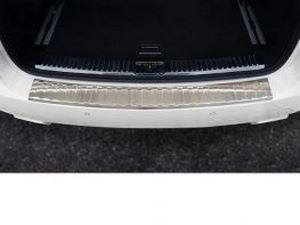 Накладка на задний бампер Porsche Cayenne II (11-14) - стальная 5