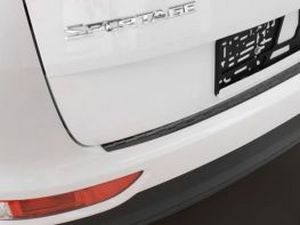 Накладка на бампер Kia Sportage IV (QL; 16-18) - Avisa (чёрная) 7