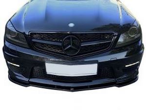 Спліттер передній Mercedes W204 AMG C63 (11-14) рестайлінг