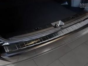 Накладка на задний бампер Subaru Impreza V (GT; 17-) - Avisa (чёрная) 3
