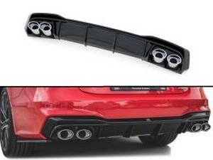 Диффузор задний с имитаторами насадок Audi A7 C8 S-Line (18-)