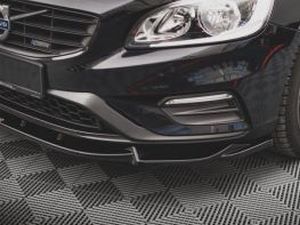 Сплиттер передний Volvo S60 R-Design II (14-18) рестайлинг - V.1 2