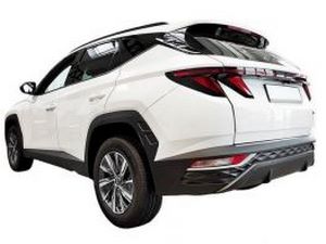 Накладка на бампер Hyundai Tucson IV (NX4; 21-) - Avisa (стальная) 8