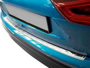 Накладка на бампер Nissan Qashqai II (J11; 17-21) - Avisa (стальная) 4
