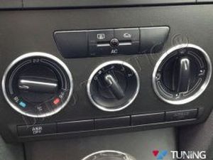 Кольца на ручки печки SKODA Octavia A5 (04-08) - без кондиционера