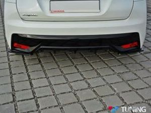Задние угловые сплиттера Honda Civic 9 (14-17) Hatchback рестайлинг 3