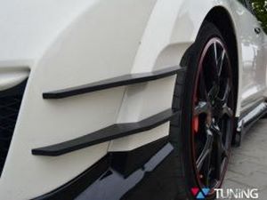 Обтекатели боковые бампера Honda Civic 9 Type R (15-) 2