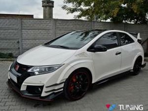 Обтічники бічні бампера Honda Civic 9 Type R (15-) 5