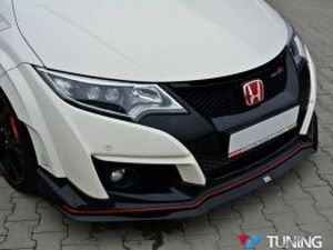 Передний сплиттер V.2 Honda Civic 9 Type R (15-) 2