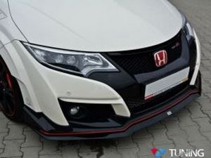 Передній спліттер V.2 Honda Civic 9 Type R (15-) 2