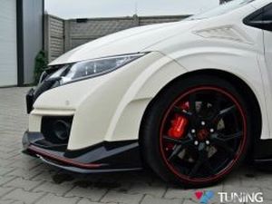 Передний сплиттер V.2 Honda Civic 9 Type R (15-) 4