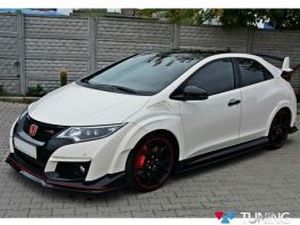 Передний сплиттер V.2 Honda Civic 9 Type R (15-) 5