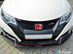Сплиттер передний гоночный V.2 Honda Civic 9 Type R (15-) 3