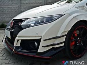 Сплиттер передний гоночный V.2 Honda Civic 9 Type R (15-) 4