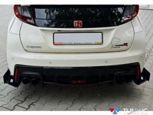 Гоночні задні бічні спліттери Honda Civic 9 Type R (15-) 4