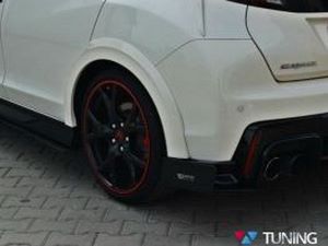 Гоночні задні бічні спліттери Honda Civic 9 Type R (15-) 5