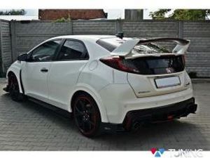 Гоночные задние боковые сплиттера Honda Civic 9 Type R (15-) 7