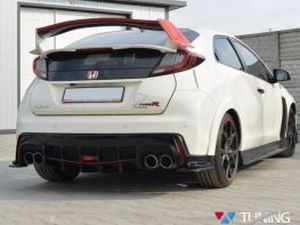 Накладка заднього дифузора Honda Civic 9 Type R (15-) 4