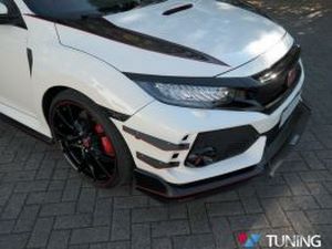 Обтекатели боковые бампера Honda Civic 10 Type R (17-) 4