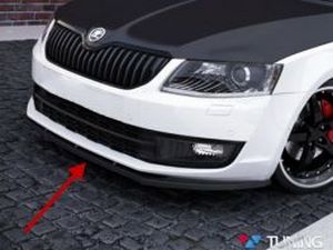Сплиттер передний Skoda Octavia A7 (13-) - V.2 2