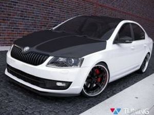 Сплиттер передний Skoda Octavia A7 (13-) - V.2 3