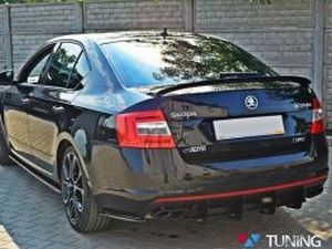 Диффузор задний Skoda Octavia A7 RS (13-19) 3