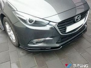 Сплиттер передний Mazda 3 (BM) (16-18) рестайлинг 2