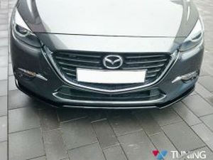 Сплиттер передний Mazda 3 (BM) (16-18) рестайлинг 3