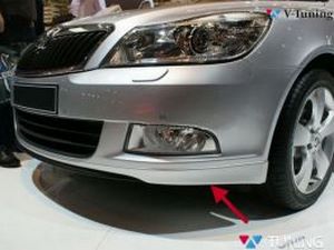 Юбка передняя SKODA Octavia A5 (09-12) - RS стиль