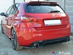 Центральний задній спліттер Peugeot 308 II GTI (15-18) - без ребер 2