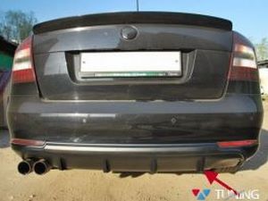 Диффузор задний SKODA Octavia A5 (09-12) Ltb - RS стиль